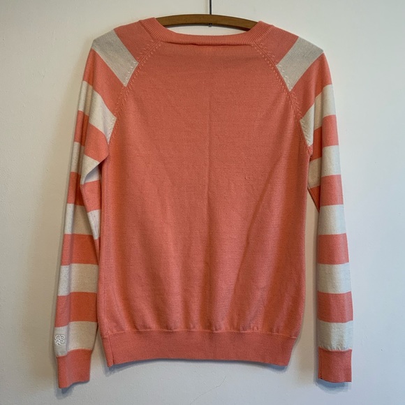 Merino Wool Blend Sweater in Coral, Size M - Picture 2 of 4